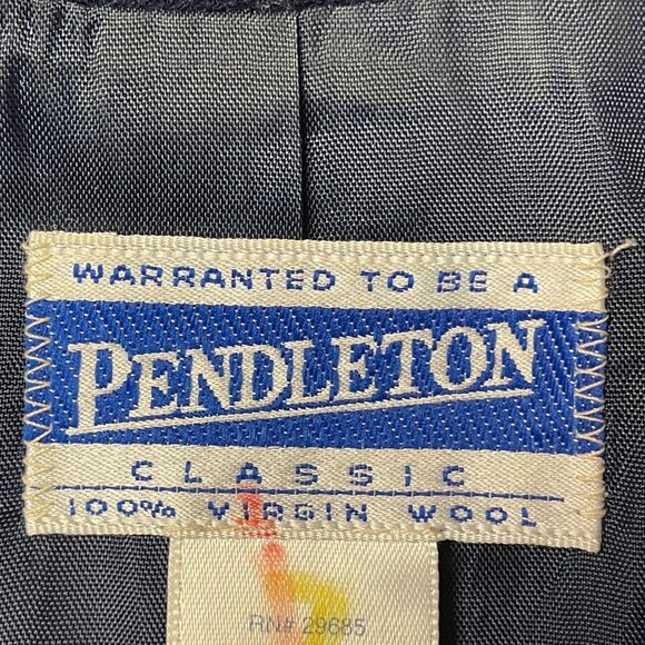 Pendleton Vintage Womens Wool Plaid Blazer Size 14 Corpcore Old Money Jacket - Picture 9 of 14